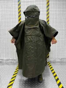 Anti-thermal imager,poncho protection against thermal imagers and drones olive c - Picture 1 of 5