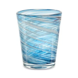 6er Set Wassergläser hellblau Turbinen GIANNINI Unikat vom Esstisch NEU - Bild 1 von 1