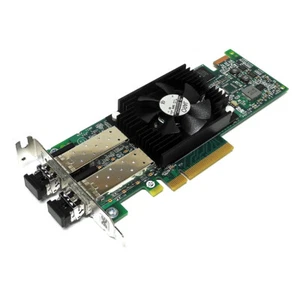 DELL Emulex LPE16002 Dual-Port 16Gb PCIe x8 FC Server Adapter 08RJMK +2x SFP+ - Bild 1 von 6