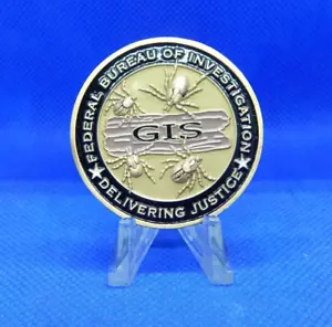 FBI GIS~GEOGRAPHIC INFORMATION SYSTEM UNIT ~ 1.75" CHALLENGE COIN - Picture 1 of 6