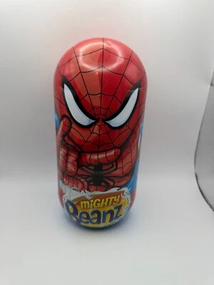 Estuche de hojalata coleccionista Marvel Mighty Beanz 42 soporte para frijoles con Spider-Man y lagarto Foto 1 de 4