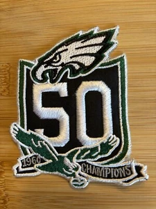 Philadelphia Eagles 50th Anniversary Embroidered Patch Kelly Green Eagle New 60 - Picture 1 of 5