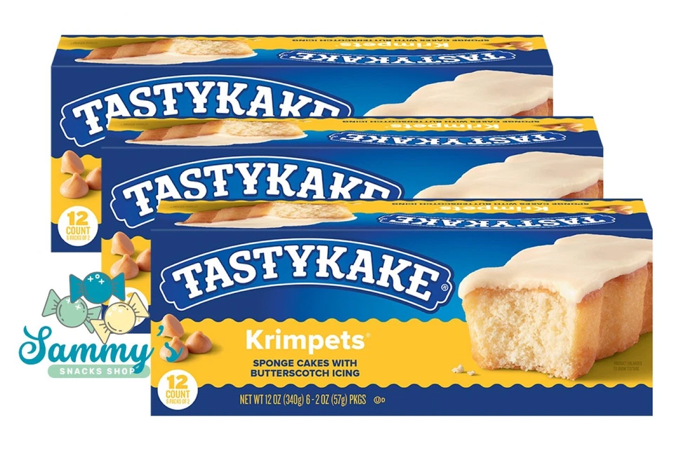 Tastykake Butterscotch Krimpets 3 Boxes