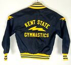 Vintage 1980s M Kent State Gymnastics Stitched Satin Bomber Jacket