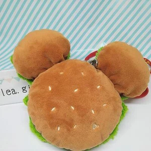 Estuche para pase de hamburguesa Mickey Mouse porta monedas Tokio Disney Resort correa roja Japón - Imagen 1 de 10
