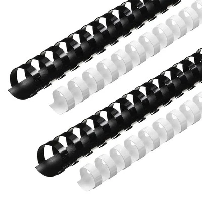 GALAXY PRINT FINISHING Plastic Binding Combs - Comb Binder sizes - 6mm 10mm 14mm White / Black