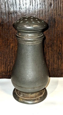 Antique 19th C. Pewter Pounce Pot by James Dixon & Sons Circa 1841 - Image 1 of 4