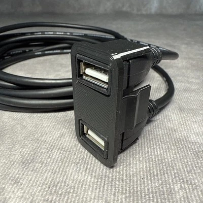 96-00 Civic / 94-01 Integra Dual USB Extension Kit - Horizontal Smooth - Image 1 of 4