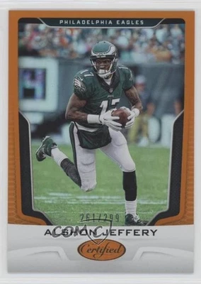 2017 Certified Mirror Orange /299 Alshon Jeffery #73 - Image 1 of 2