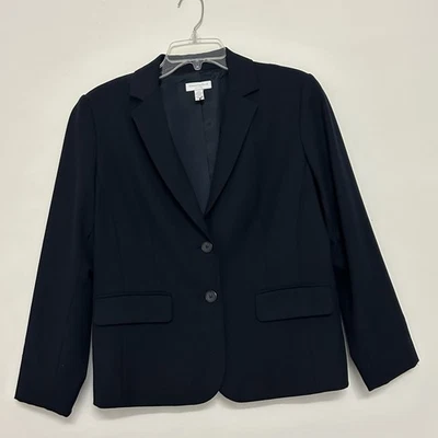 Blazer Charter Club Feminino Azul Marinho Tamanho 10 Pequeno Clássico Personalizado Preppy - Imagem 1 de 4