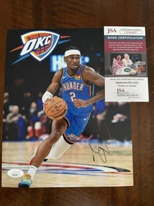 SHAI GILGEOUS ALEXANDER HAND SIGNED AUTOGRAPHED OK THUNDER 2025 MVP JSA COA - Picture 1 of 4