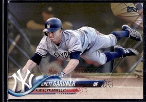 2018 Topps Series 1 GOLD #204 Brett Gardner 0084/2018 Yankees - Picture 1 of 2