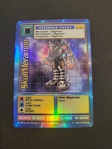 Vintage SkullMeramon Card St-48S Ultimate Level Digimon Holo Foil Bandai 1999 LP - Picture 1 of 10