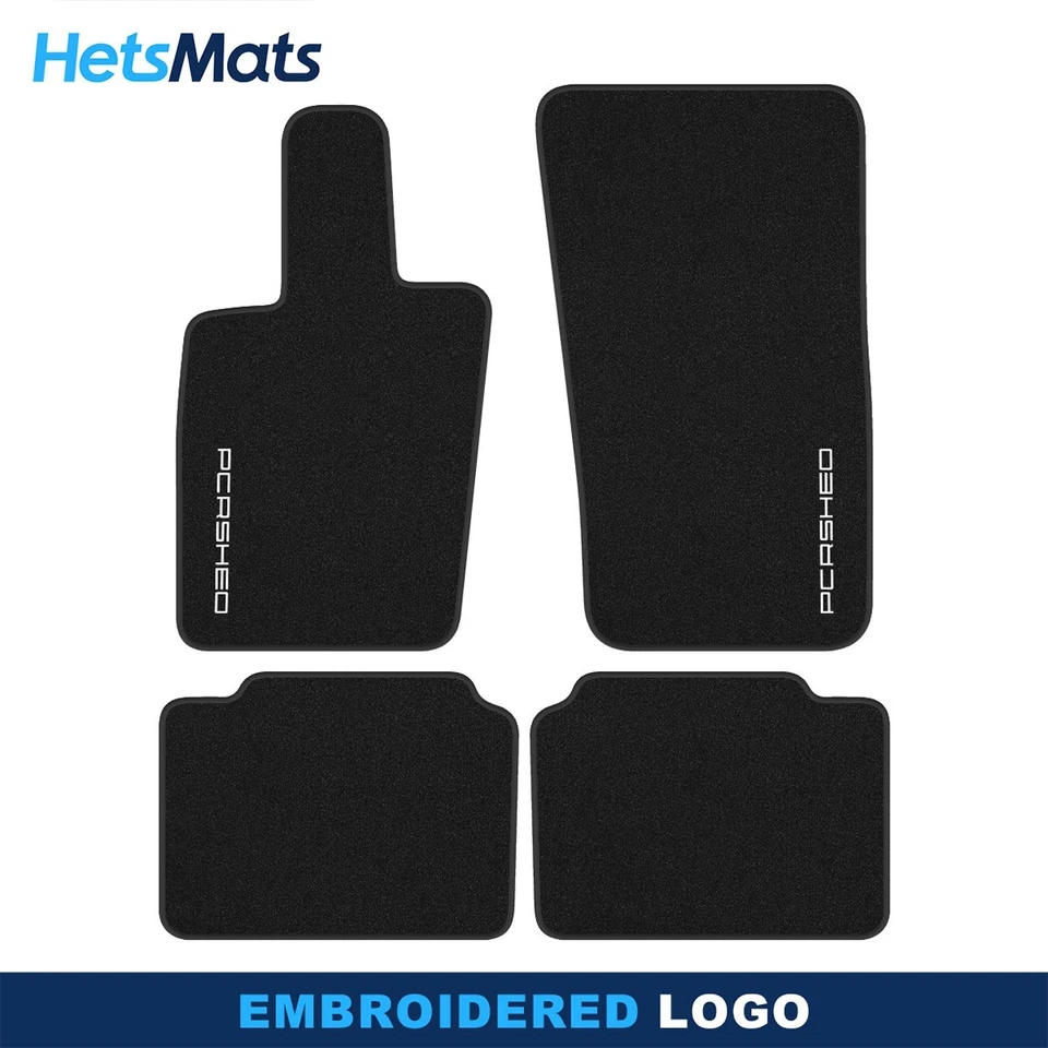 For Porsche Panamera G2 971 2016-2024 Black Velour Carpet Car Floor Mats Liners - Image 1 of 4