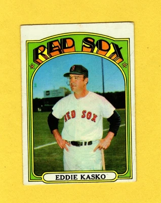 1972 Topps Eddie Kasko #218 Boston Red Sox VERY GOOD FREE SHIP - Изображение 1 из 3