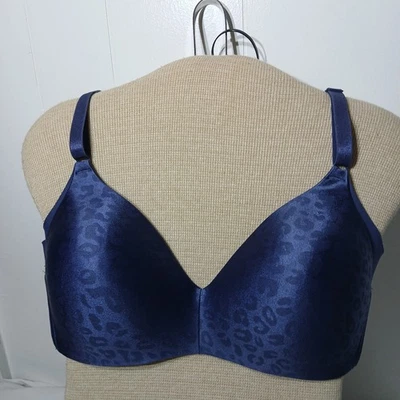 Sujetador Warner's Sin Efectos Secundarios Alisador de Axilas Inalámbrico Azul Marino Talla 34C Foto 1 de 4