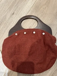 Vintage Geldbörse mit Holzgriffen mit zwei zusätzlichen Bezügen - Bild 1 von 6