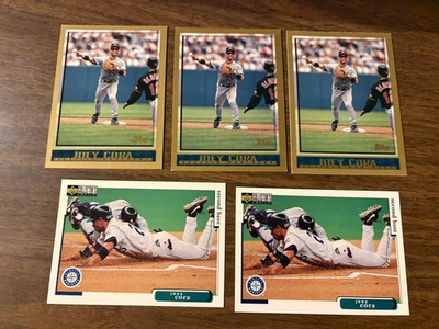 Joey Cora 7 card lot 1998 Topps #143 Upper Deck #239 1999 Pacific Crown Mariners - Image 1 of 2
