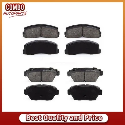 Front Rear Disc Brake Pads Set for 1990 Dodge 2000 GTX 1988 1989 1990 Dodge Colt - Image 1 of 4