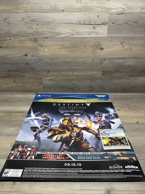 Letrero de exhibición Destiny The Taken King PS4 Video Gamestop Store Foto 1 de 4