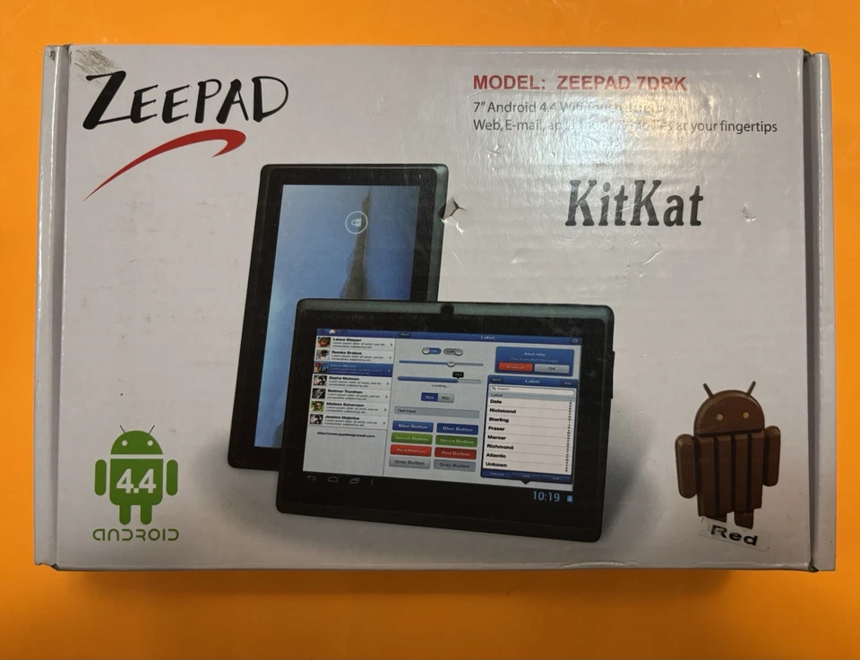 Zepad 7 DRK 平板电脑 带触摸屏 KitKat Android 全新 未开封 快速发货 — 第 1/2 张图片