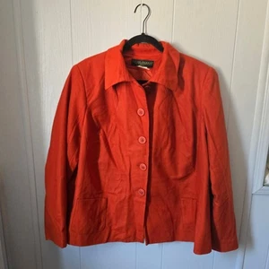 Harvé Benard Wool-Blend Blazer 20W – Plus Size, Minimalist Fall Jacket - Picture 1 of 5