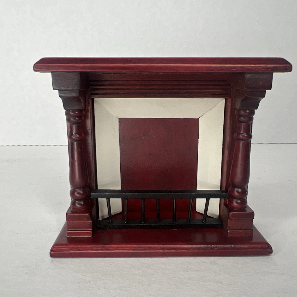 Chimenea miniatura para casa de muñecas caoba escala 1:12 una pulgada Foto 1 de 4