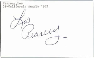 1970's -Les Pearsey- Signed/Autograph/Auto Index Card Los Angeles Dodgers MLB - Picture 1 of 1