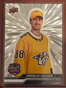 YAROSLAV ASKAROV DRAFT DAY SILVER OUTBURST 2023-24 UPPER DECK EXTENDED #743 - Picture 1 of 2