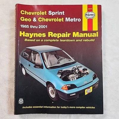 HAYNES Chevrolet Sprint Geo & Chevrolet Metro 1985-2001 Repair Manual 24075 - Image 1 of 4