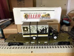 MTSI 2681/ MTW, U.S. ARMY Flatcar with U. S. ARMY Truck. "O" GAUGE, NEW, NICE!! - Bild 1 von 6