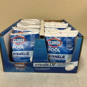 Lot Of (20) Pack Clorox-Pool&Spa Xtra Blue 3" Tablets - Picture 1 of 3