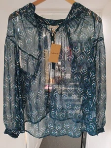 Natura Green Leaf Print Sleeveless Blouse Size Xxl Bnwt - Picture 1 of 3