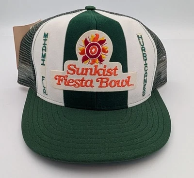 De colección Nos 1987 Sunkist Fiesta Bowl Gorra de Béisbol Miami Hurricanes Snapback Sombrero Foto 1 de 4