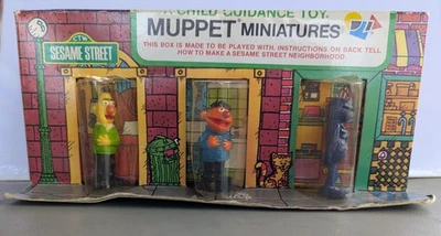 Vtg 1974 Sesame Street MUPPET MINIATURES Hooper's Store Playset NOS Unopened - Image 1 of 4