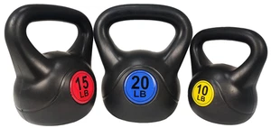 Juego de pesas de ejercicio BalanceFrom Wide Grip Kettlebells 10 lb 15 lb 20 lb fitness - Imagen 1 de 12