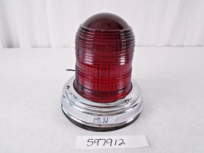 WARNING LAMP, GLASS DOME, FIRE TRUCK & OTHER COLLECTIBLE, GOOD CONDITION, 12VDC - Изображение 1 из 4