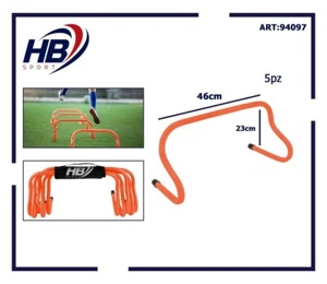 Set 5 Ostacoli Sport Allenamento Calcio Velocità Agilità Football 23cm dfh