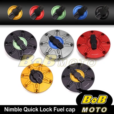 CNC FCR Keyless Fuel Tank Gas Cap For Honda CBR600RR CBR1000RR ABS CBR1100XX - Image 1 of 4