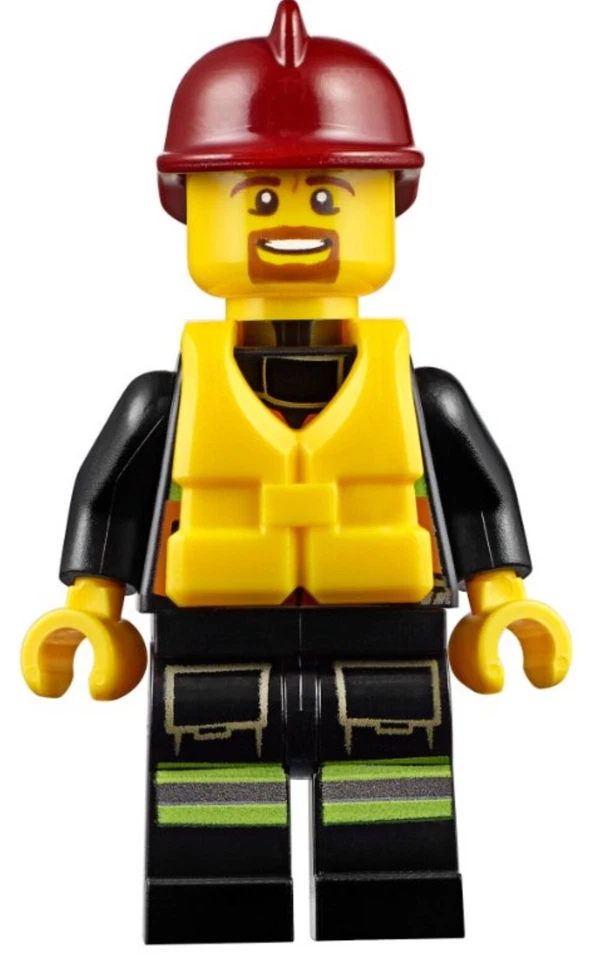 LEGO MINIFIGURE CITY FIREFIGHTER USED CONDITION CTY0382!! - Image 1 of 1