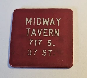 Midway Tavern Milwaukee, WI Plastic Good For Token #224 - Picture 1 of 2