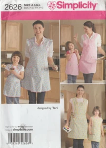 DELANTALES MAMÁ E HIJA - Patrón de simplicidad 2626 (Talla S, M,L) - Imagen 1 de 2