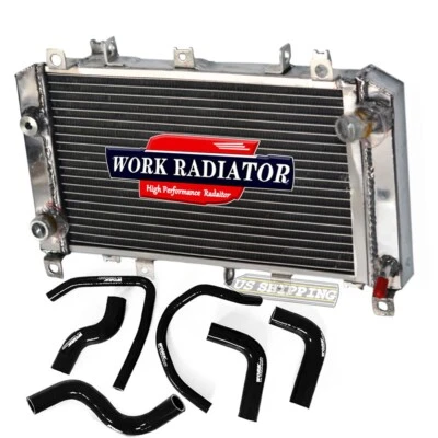 Radiador y manguera negra ajuste 03-06 2004 2005 Kawasaki Z1000 Z 1000 ZR1000A ZR 1000 A Foto 1 de 4