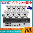 Hikvision 8Ch 8 Poe 4K Nvr 5Mp Dual Light Colorvu Ir Security Camera System Kit