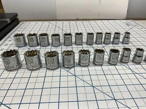 Kobalt 21pc SAE/Metric 3/8 Drive 12pt Sockets 5/16in.-7/8in., 9mm-19mm No Case - Picture 1 of 12
