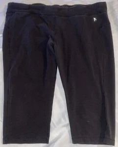 Danskin Black Long Shorts Leggings XXL 20 - Picture 1 of 7