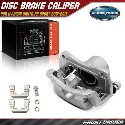 Pinza de freno de disco delantera izquierda izquierda izquierda con soporte para Hyundai Santa Fe Sport 2017-2018 Foto 1 de 4