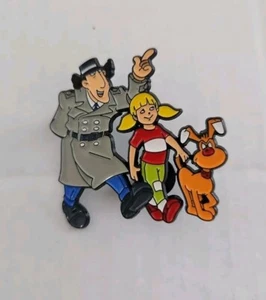 Inspector Gadget with Penny & Brain Pin Double Post - Picture 1 of 5