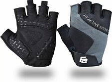Fit Active Max Grip Weightlifting Workout Gloves | Strongest Small, Grey