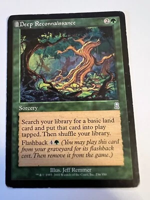 MTG Magic The Gathering Odyssey Deep Reconnaissance Uncommon  MP - Image 1 of 2
